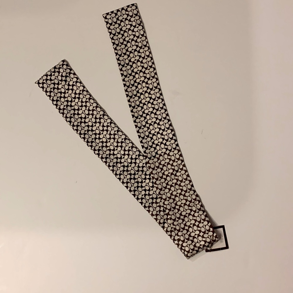 Coach Headband / Headscarf with Beige and Brown Coach logo.  New !   Size O/S